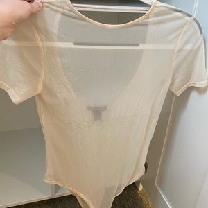 Sheer mesh bodysuit